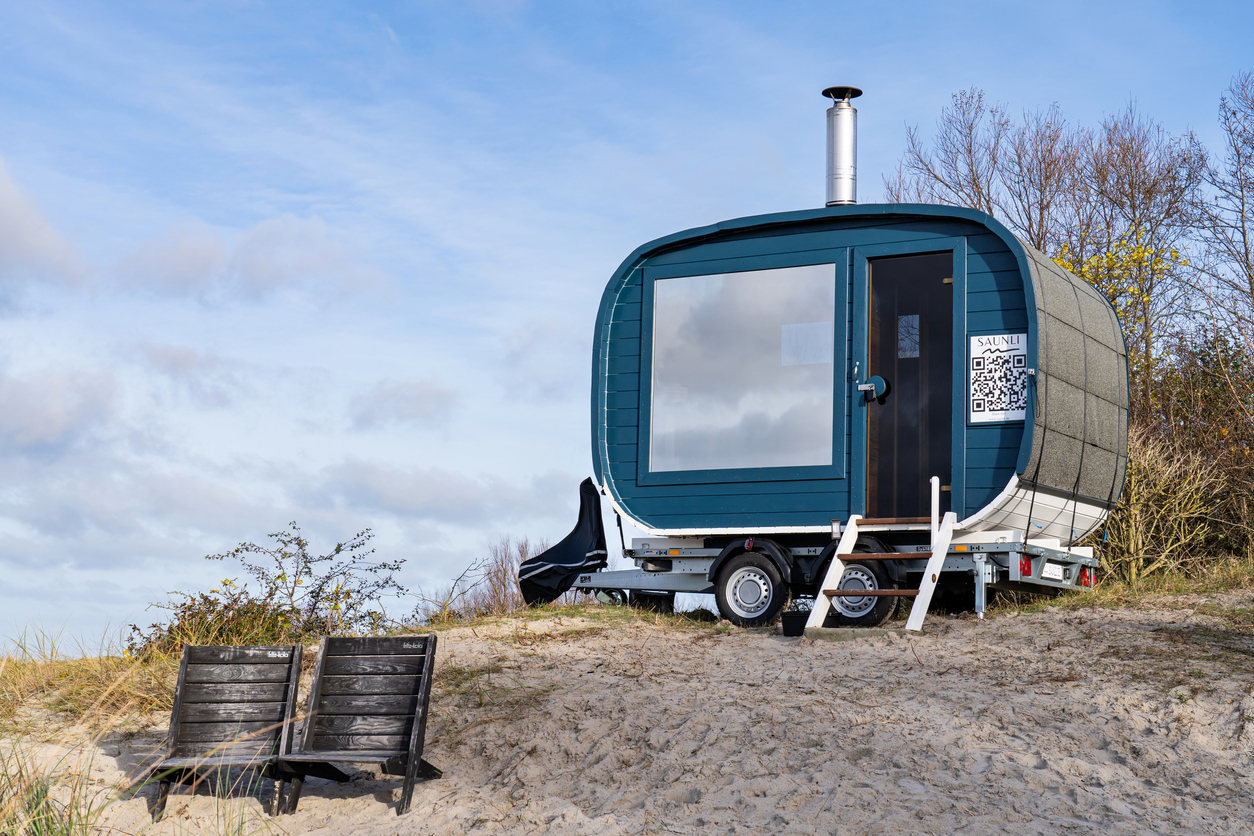 sauna on beach