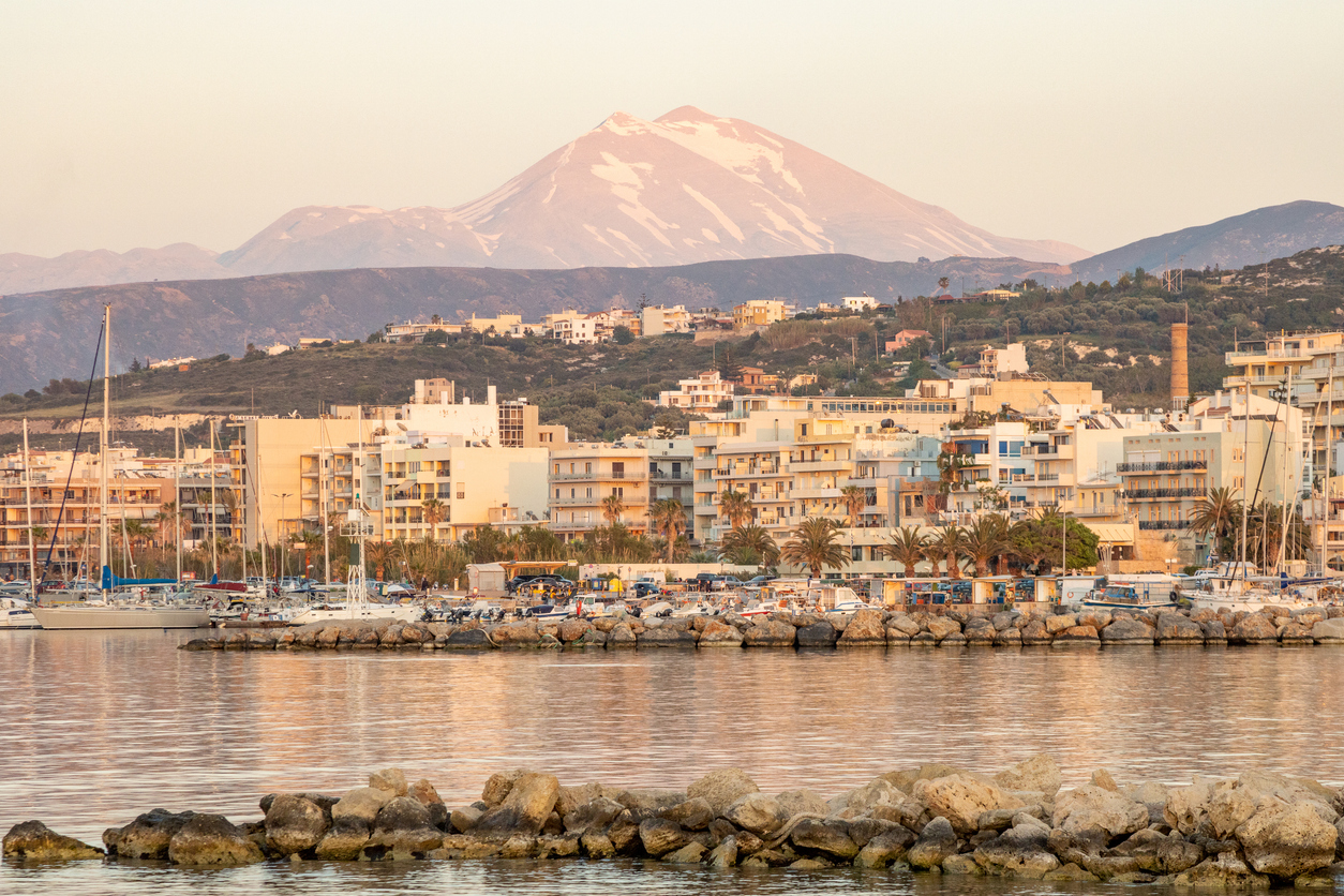 Lefka-Ori-from-Rethymnon-Town-on-Crete-Greece