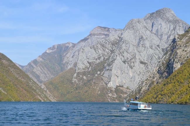Taking the ferry across Lake Koman.jpg