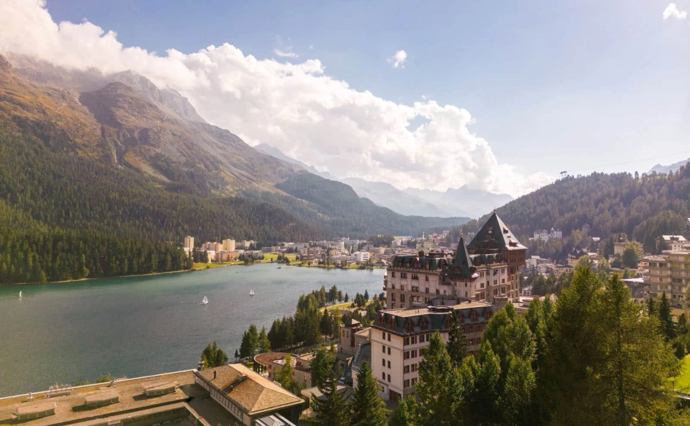 badrutts palace hotel exterior summer 1